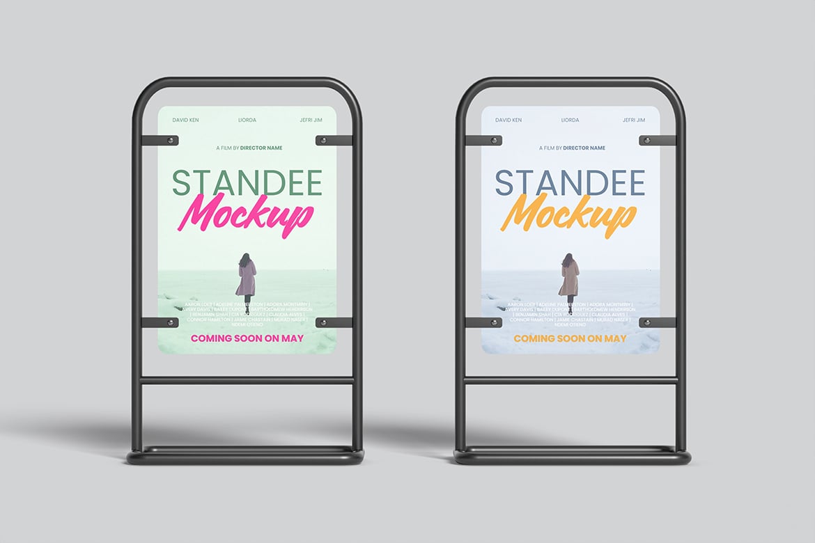 简约背景宣传展架样机 Promotion Standee Mockup with Clean Background插图2 简约背景宣传展架样机 Promotion Standee Mockup with Clean Background