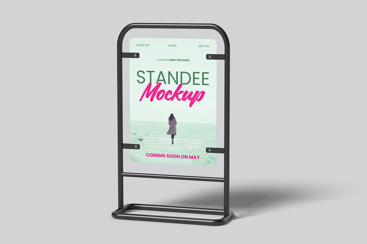 简约背景宣传展架样机 Promotion Standee Mockup with Clean Background插图4 简约背景宣传展架样机 Promotion Standee Mockup with Clean Background