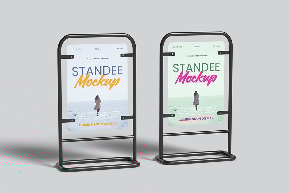 简约背景宣传展架样机 Promotion Standee Mockup with Clean Background插图3 简约背景宣传展架样机 Promotion Standee Mockup with Clean Background