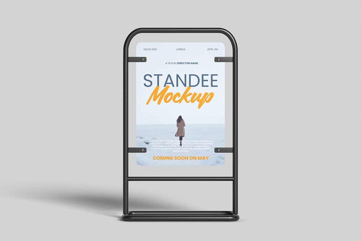 简约背景宣传展架样机 Promotion Standee Mockup with Clean Background插图5 简约背景宣传展架样机 Promotion Standee Mockup with Clean Background