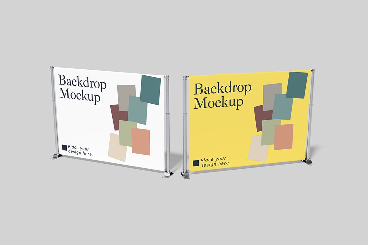 舞台背景板立体展示样机 Backdrop Mockup插图2 舞台背景板立体展示样机 Backdrop Mockup