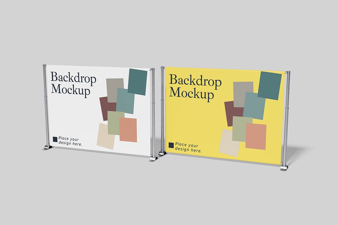 舞台背景板立体展示样机 Backdrop Mockup插图3 舞台背景板立体展示样机 Backdrop Mockup