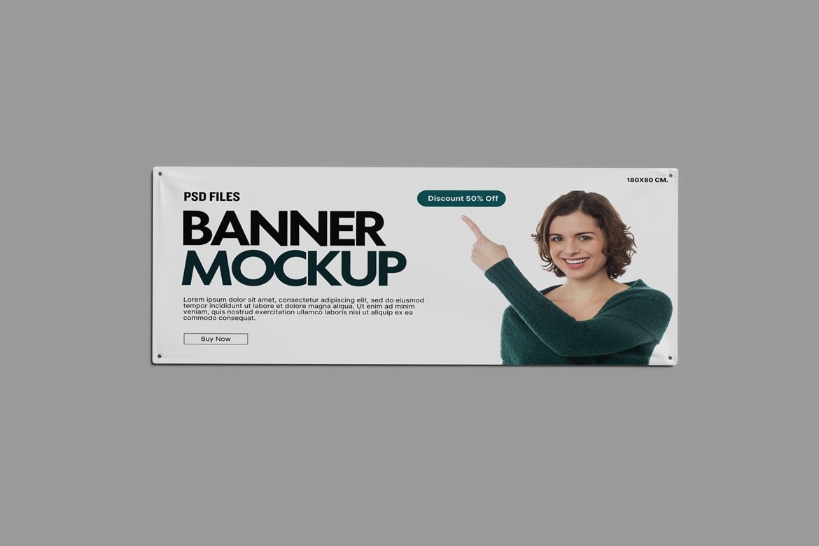 悬挂横幅设计展示样机 Banner Mockup插图1 悬挂横幅设计展示样机 Banner Mockup