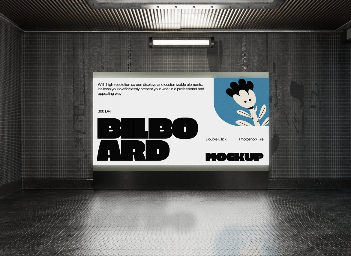 数字屏幕广告牌样机 Digital Billboard Mockup插图1 数字屏幕广告牌样机 Digital Billboard Mockup