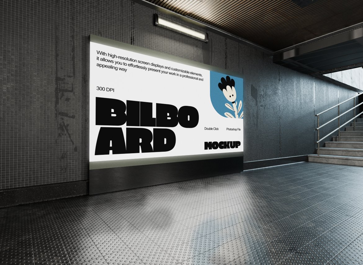 数字屏幕广告牌样机 Digital Billboard Mockup插图2 数字屏幕广告牌样机 Digital Billboard Mockup