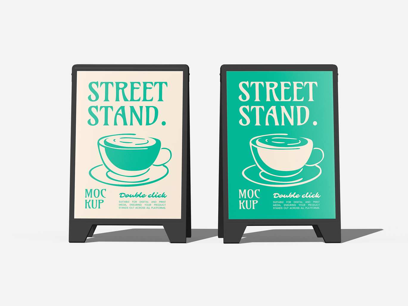 街头立式展架场景样机 Street Stand Mockup插图2 街头立式展架场景样机 Street Stand Mockup