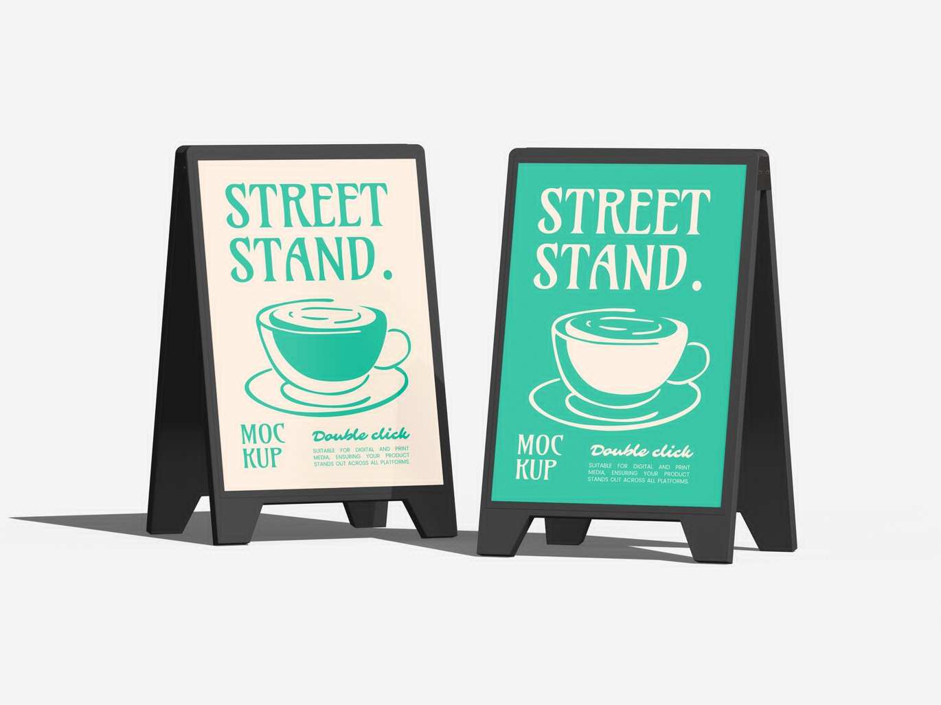 街头立式展架场景样机 Street Stand Mockup插图3 街头立式展架场景样机 Street Stand Mockup