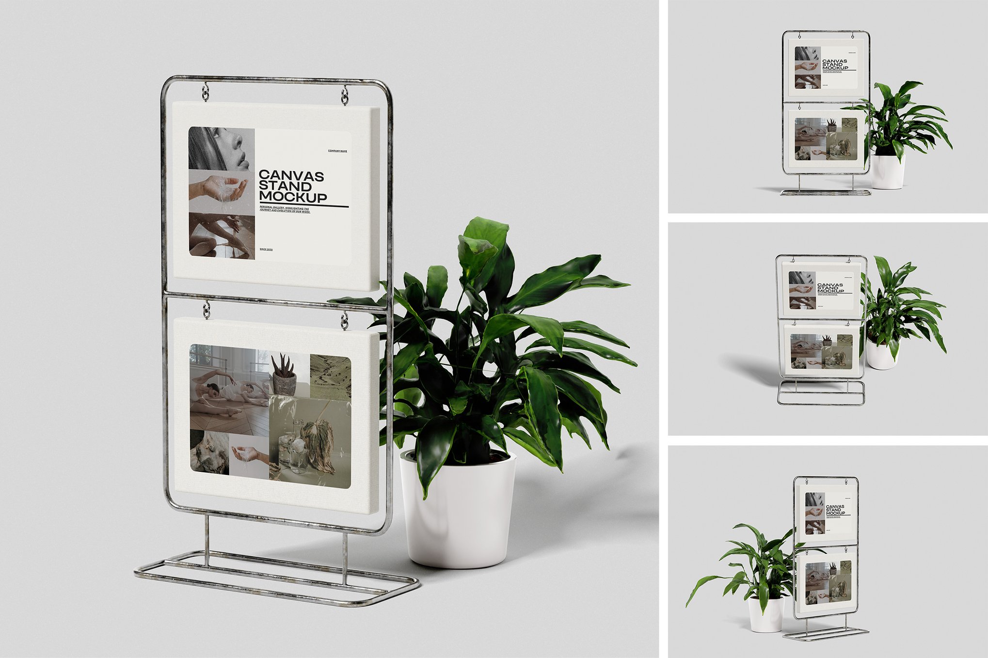 画布海报立架展示样机 Canvas Stand Mockup插图 画布海报立架展示样机 Canvas Stand Mockup
