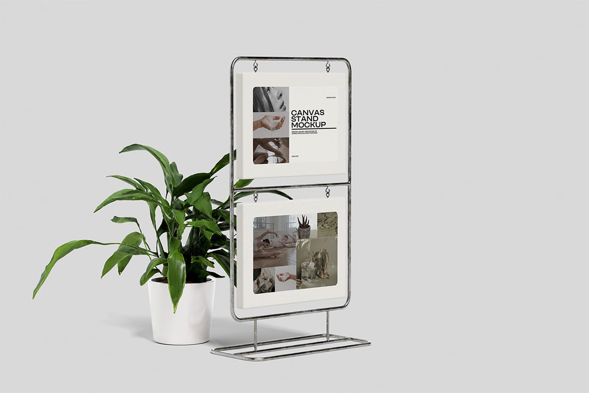 画布海报立架展示样机 Canvas Stand Mockup插图4 画布海报立架展示样机 Canvas Stand Mockup