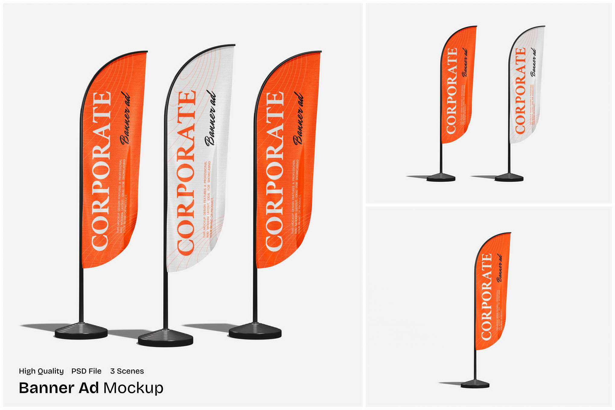 旗帜广告设计应用样机 Banner Ad Mockup插图 旗帜广告设计应用样机 Banner Ad Mockup