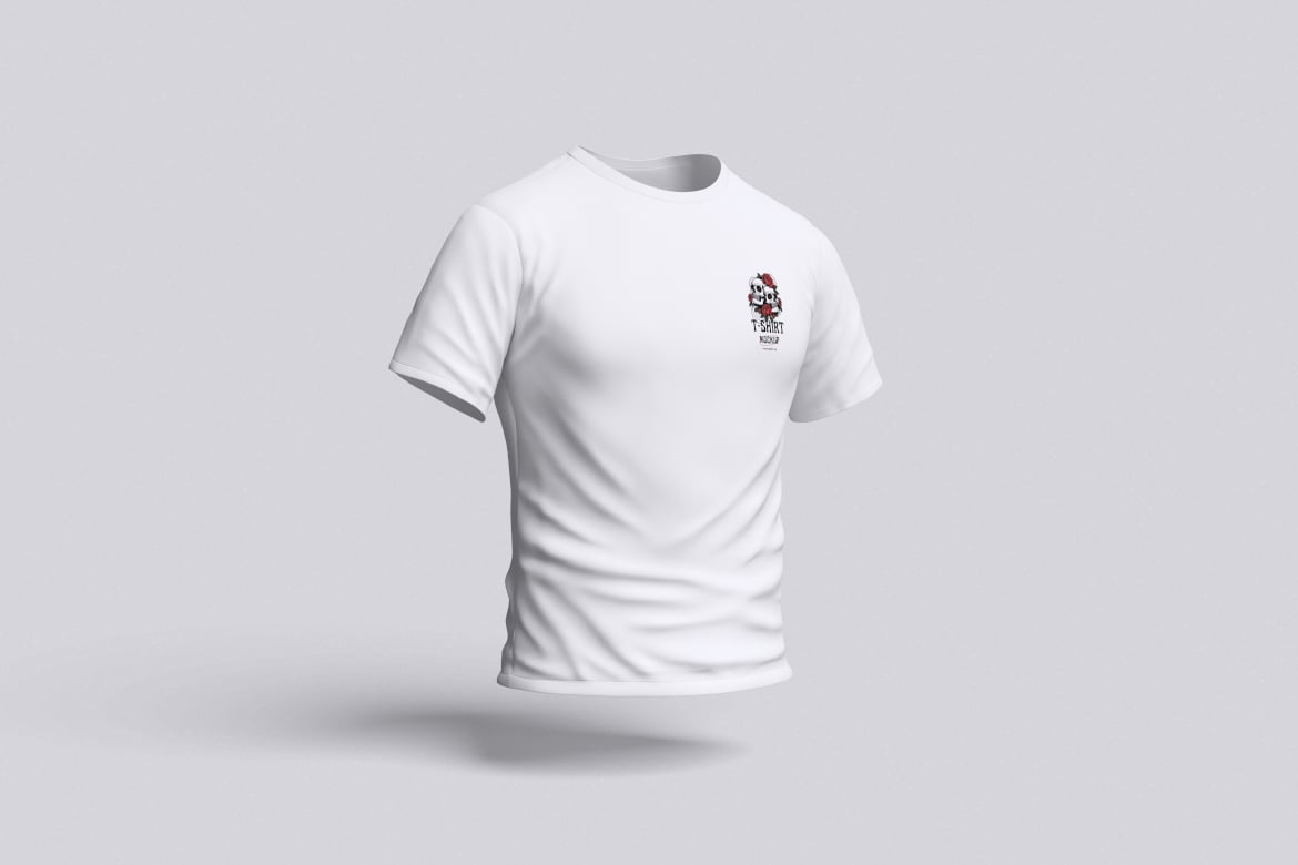 刺绣工艺T恤设计样机 T-Shirt Mockup插图3 刺绣工艺T恤设计样机 T-Shirt Mockup