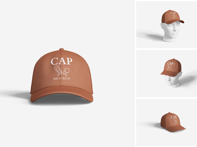 棒球帽立体展示样机 Cap Mockup