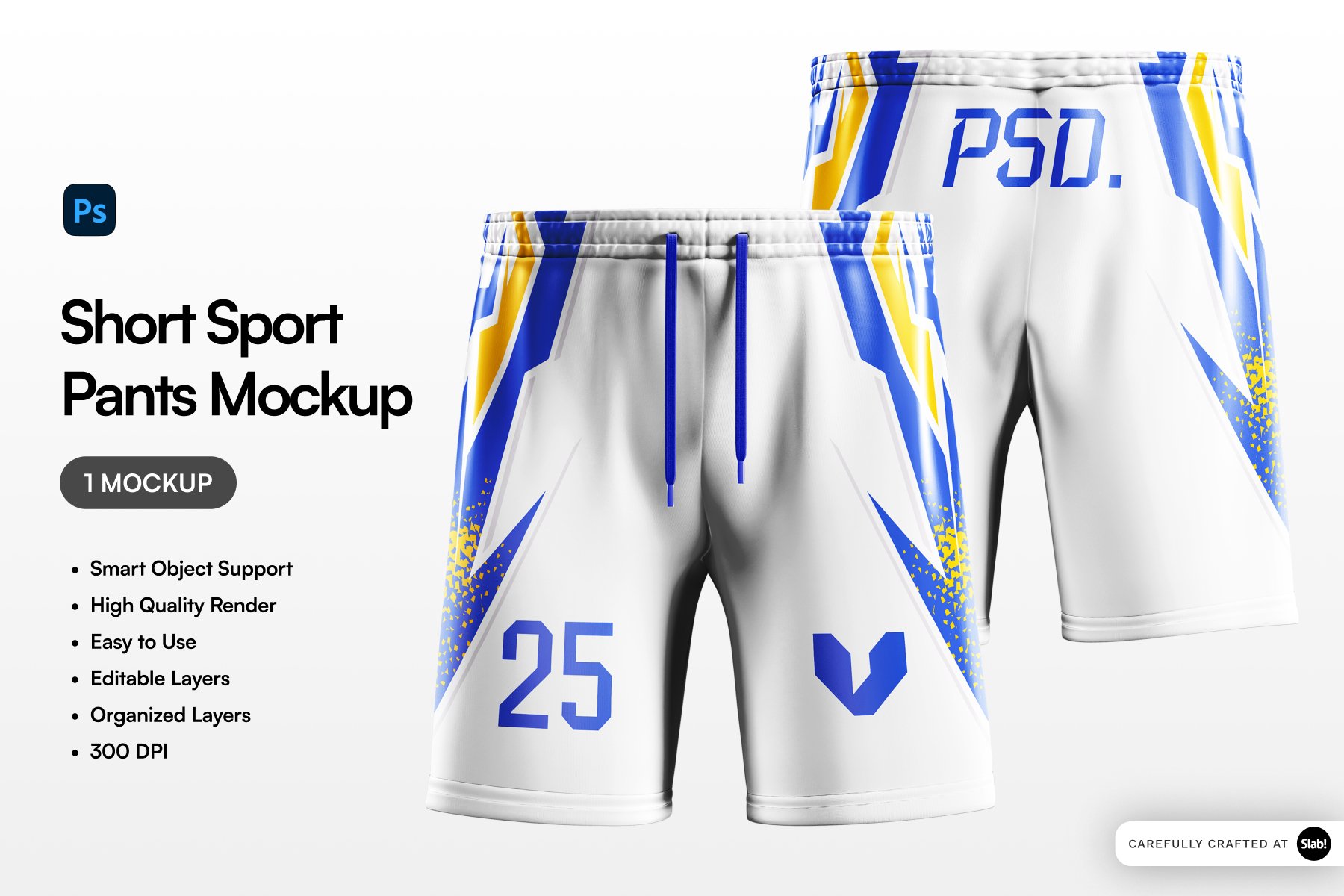 运动短裤服装设计样机 Short Sport Pants Mockup插图 运动短裤服装设计样机 Short Sport Pants Mockup