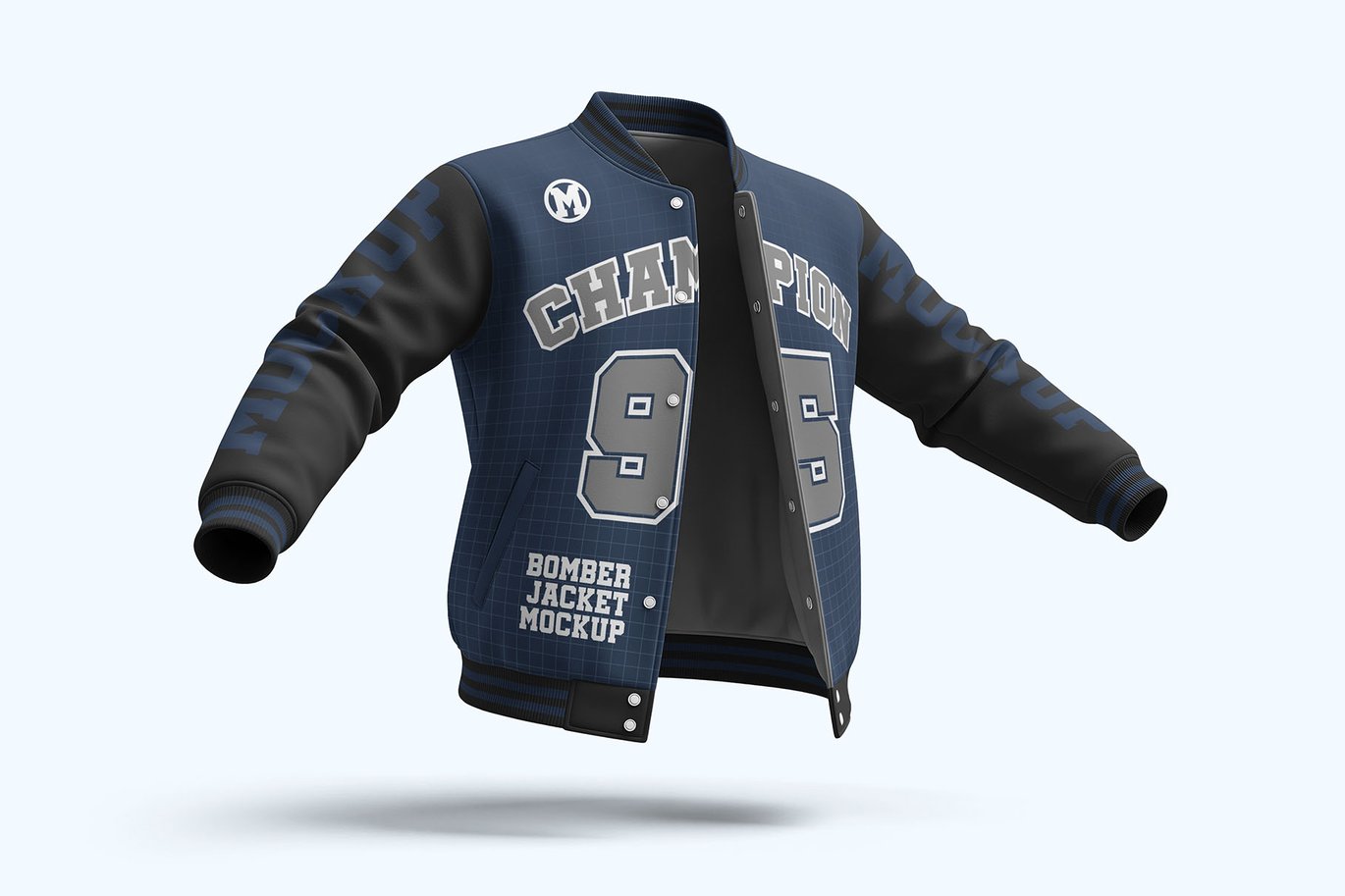 飞行员夹克3D服装样机 Bomber Jacket – 3D Apparel Mockup插图1 飞行员夹克3D服装样机 Bomber Jacket - 3D Apparel Mockup