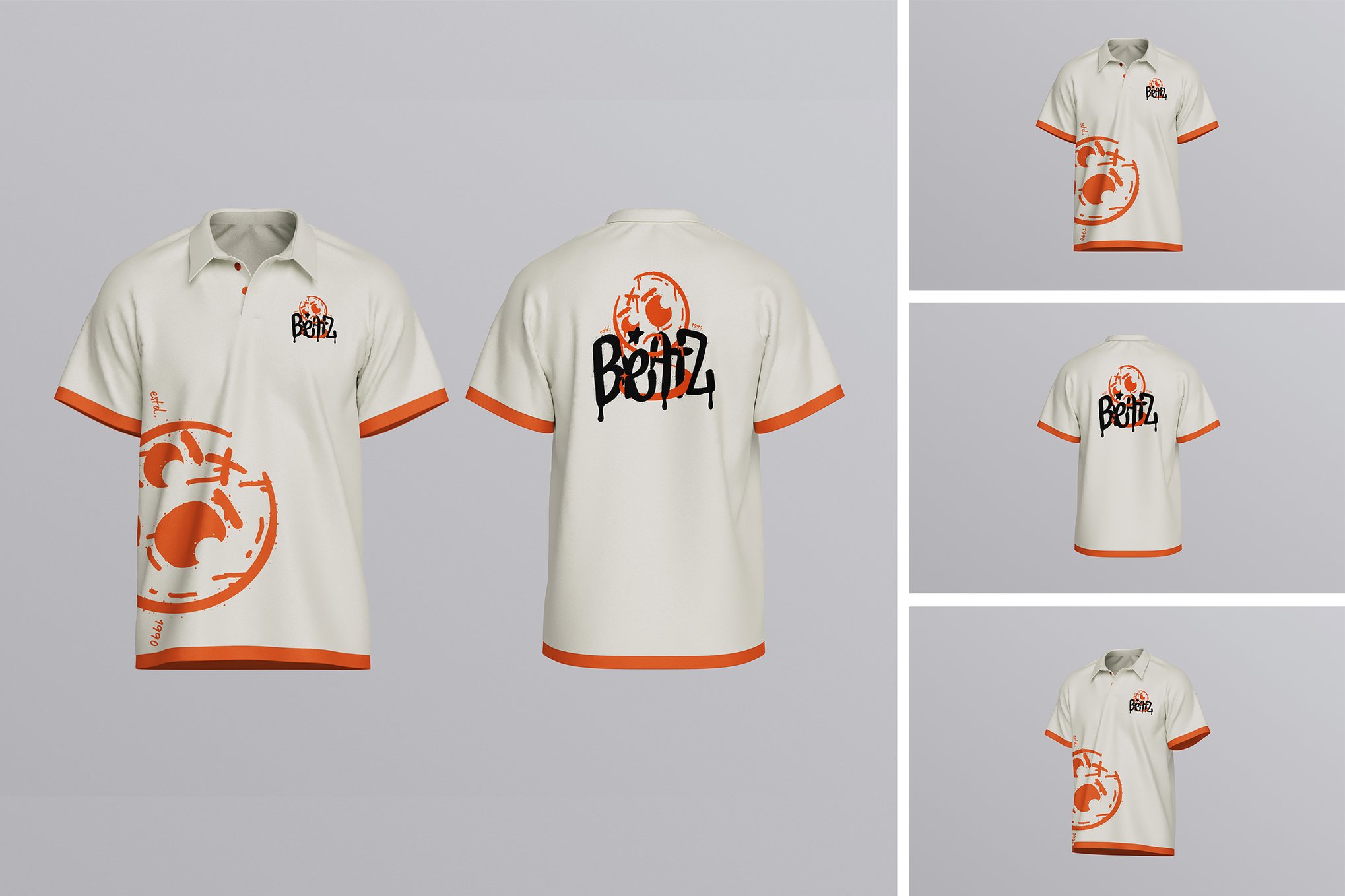 翻领Polo衫展示样机 Polo Shirt Mockup插图 翻领Polo衫展示样机 Polo Shirt Mockup