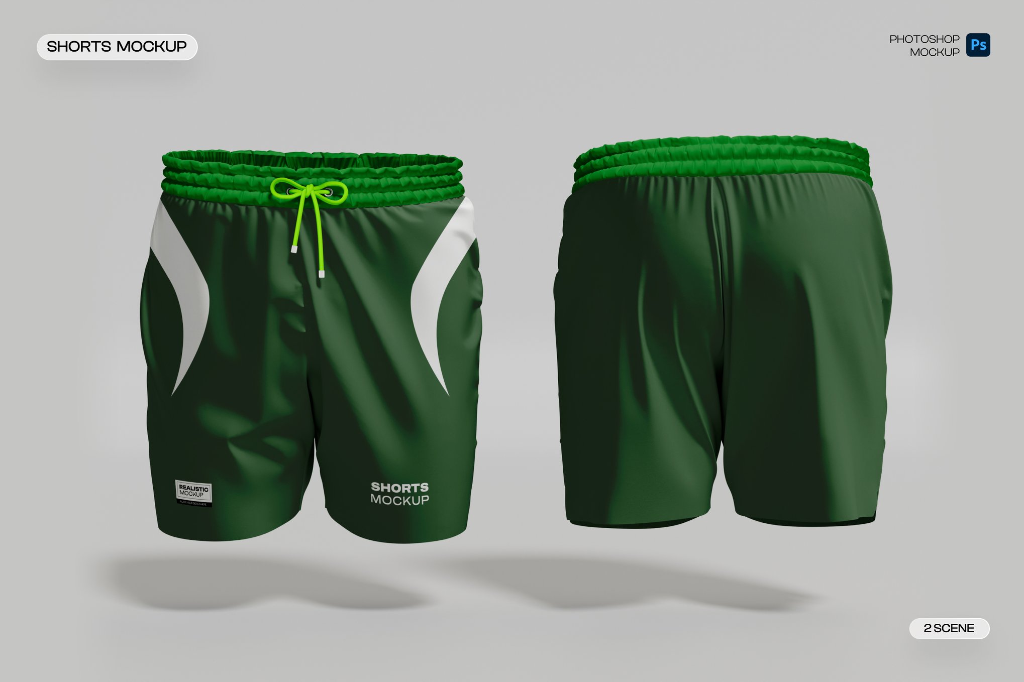 运动短裤服装展示样机 Shorts Mockup插图 运动短裤服装展示样机 Shorts Mockup
