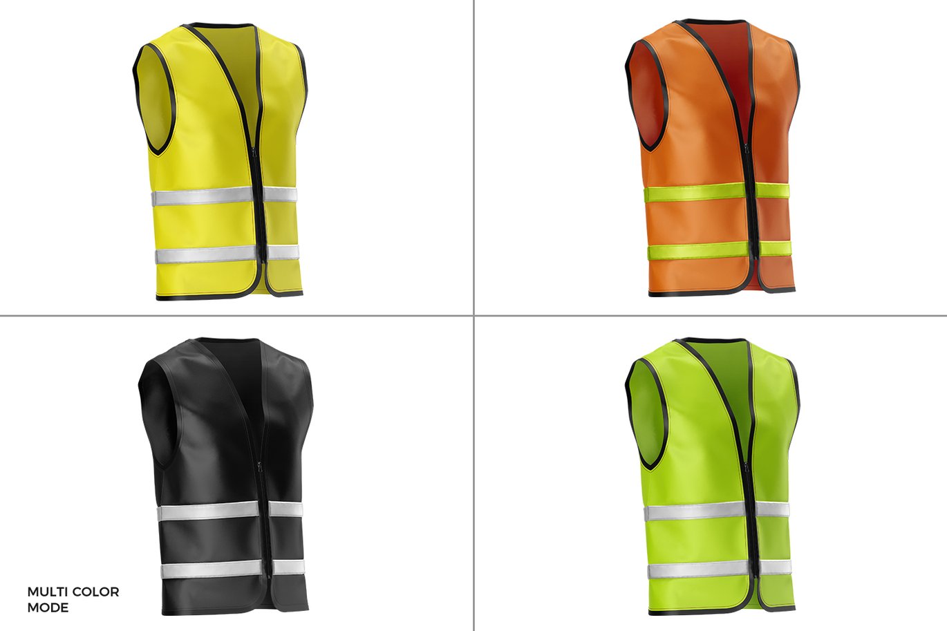 建筑工地反光背心样机 Construction Safety Vest Mockup插图12 建筑工地反光背心样机 Construction Safety Vest Mockup