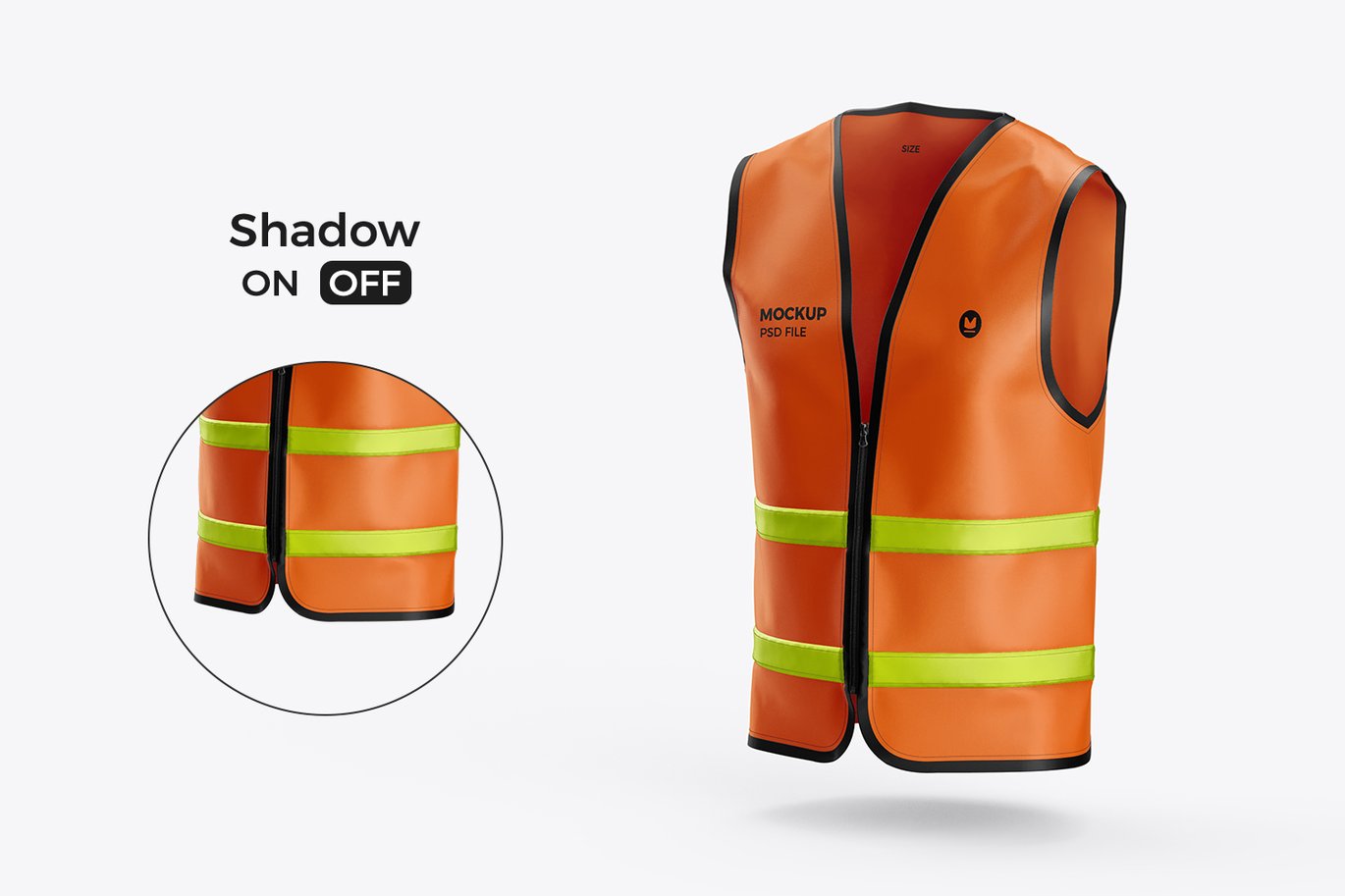 建筑工地反光背心样机 Construction Safety Vest Mockup插图6 建筑工地反光背心样机 Construction Safety Vest Mockup