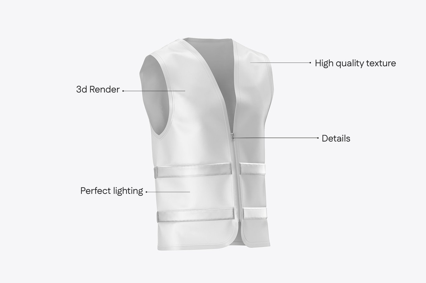 建筑工地反光背心样机 Construction Safety Vest Mockup插图9 建筑工地反光背心样机 Construction Safety Vest Mockup
