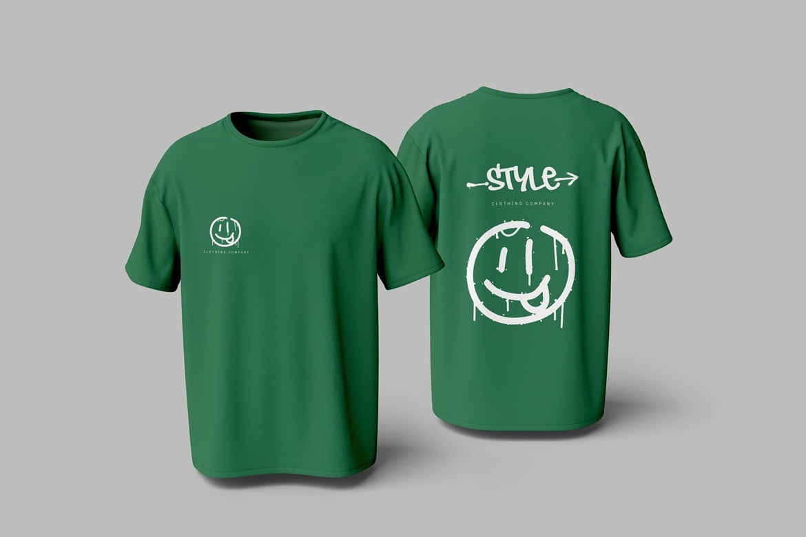 时尚T恤样机展示模版 T-Shirt Mockup插图1 时尚T恤样机展示模版 T-Shirt Mockup