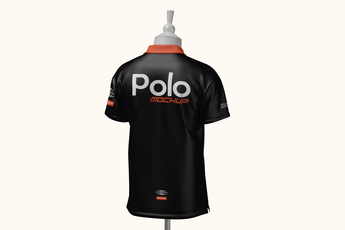 人台模特Polo衫展示样机 Polo Shirt on Mannequin Mockup插图1 人台模特Polo衫展示样机 Polo Shirt on Mannequin Mockup