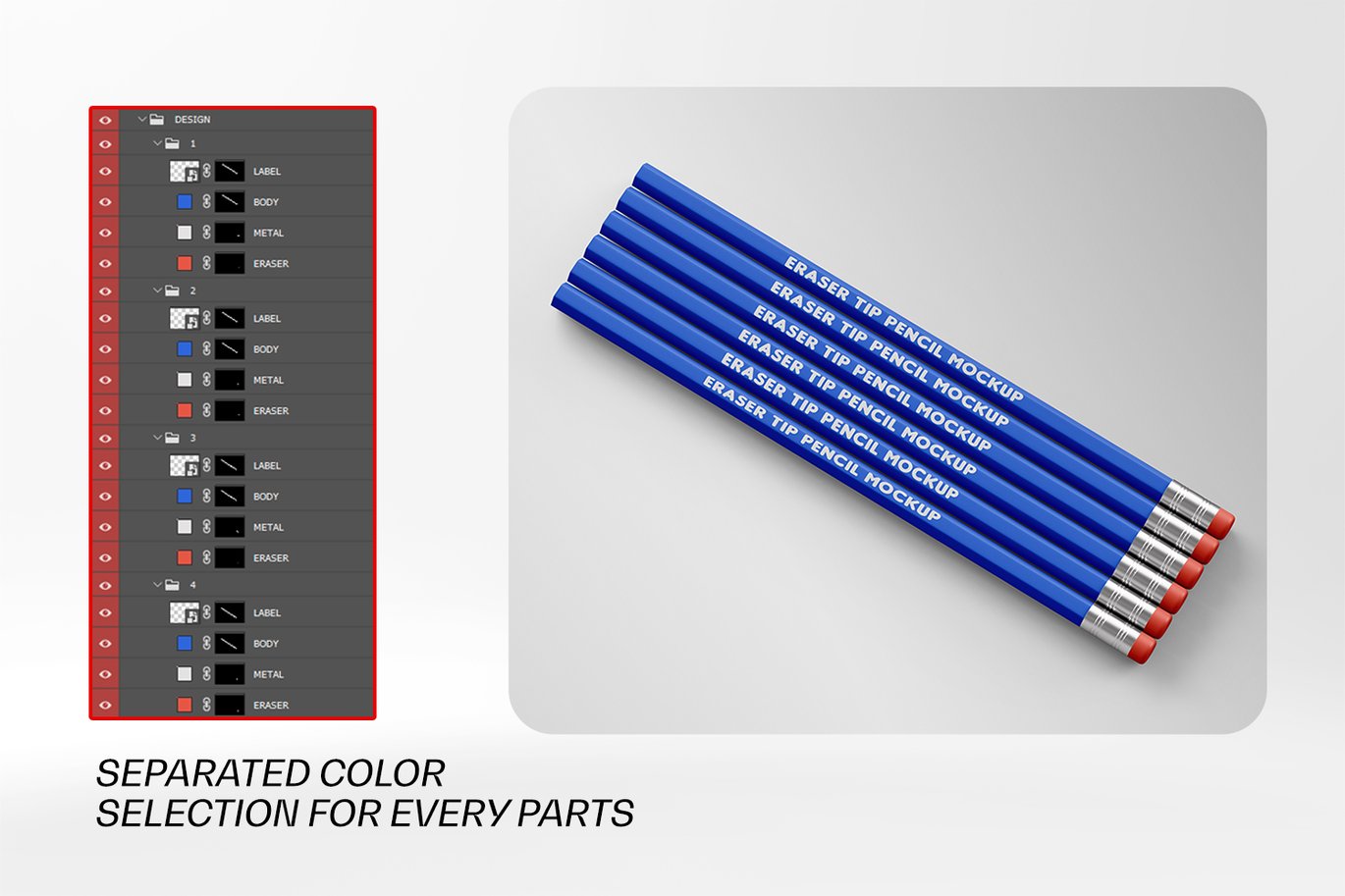 六边形铅笔套装样机 Hexagon Pencil Mockup Set插图7 六边形铅笔套装样机 Hexagon Pencil Mockup Set