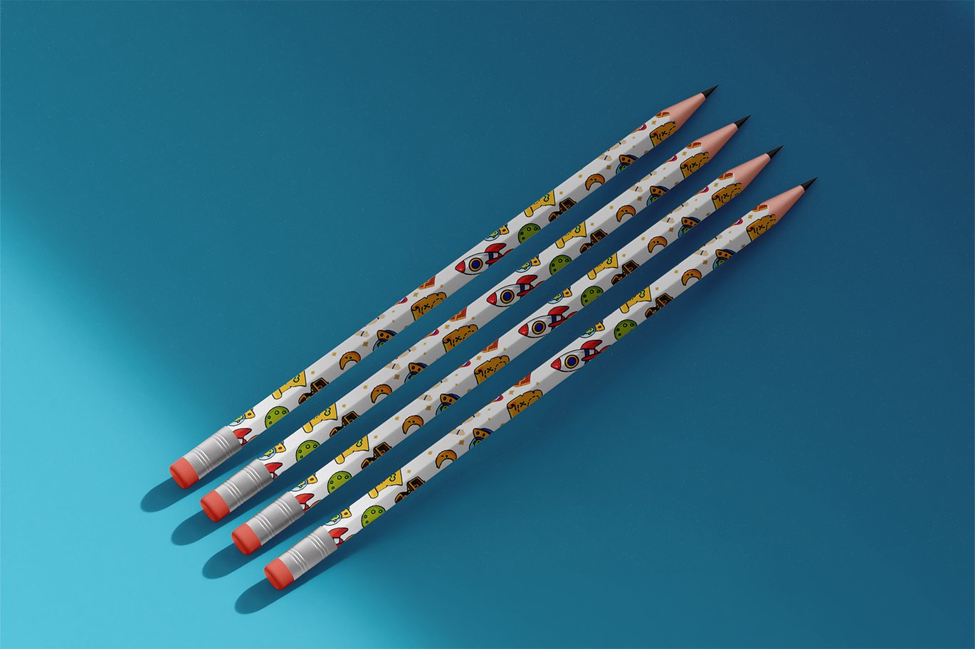 六边形铅笔套装样机 Hexagon Pencil Mockup Set插图13 六边形铅笔套装样机 Hexagon Pencil Mockup Set