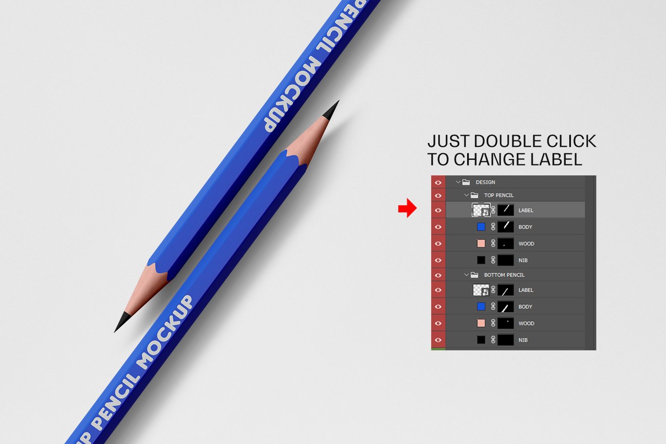 六边形铅笔套装样机 Hexagon Pencil Mockup Set插图2 六边形铅笔套装样机 Hexagon Pencil Mockup Set