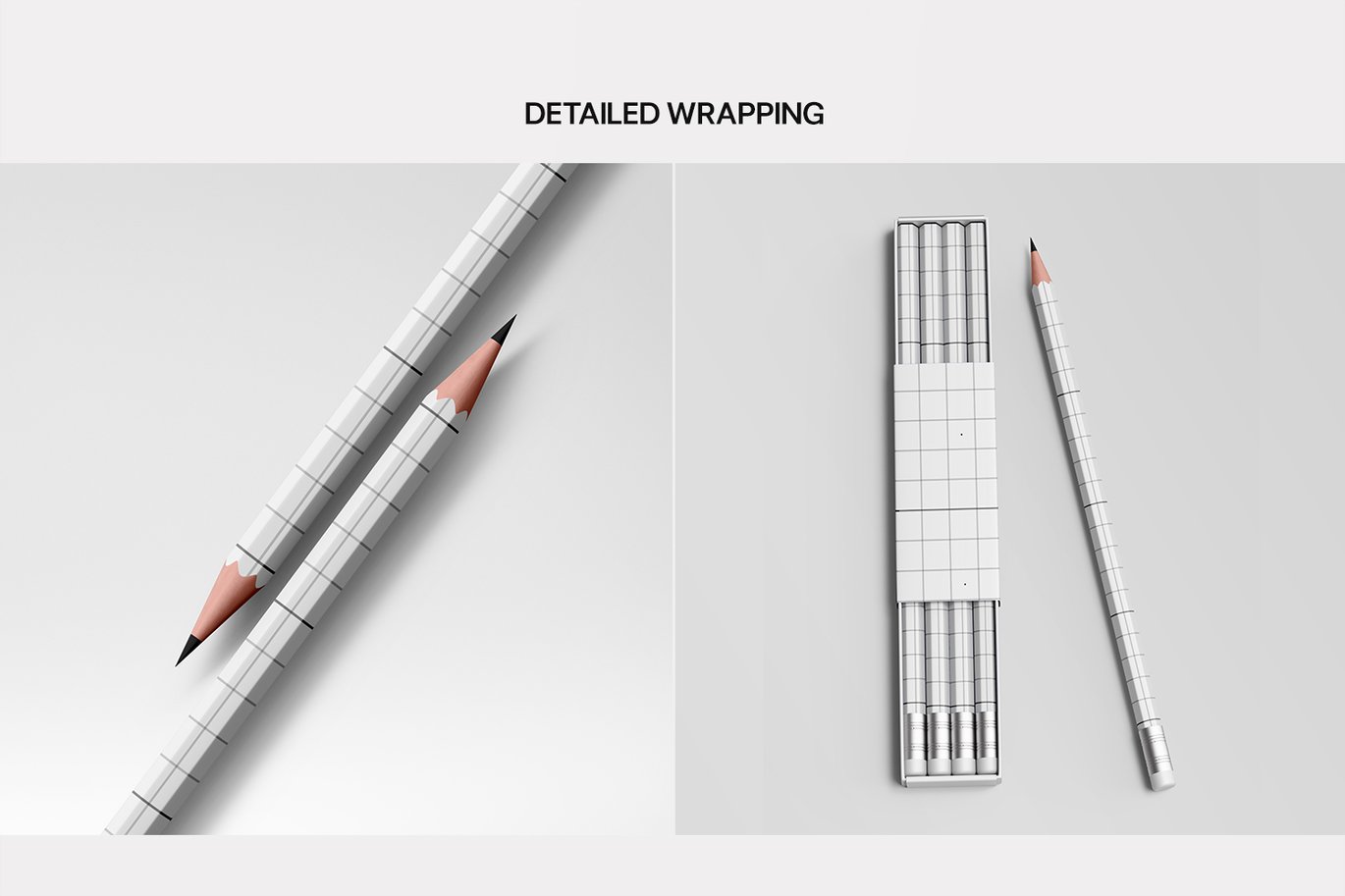 六边形铅笔套装样机 Hexagon Pencil Mockup Set插图5 六边形铅笔套装样机 Hexagon Pencil Mockup Set