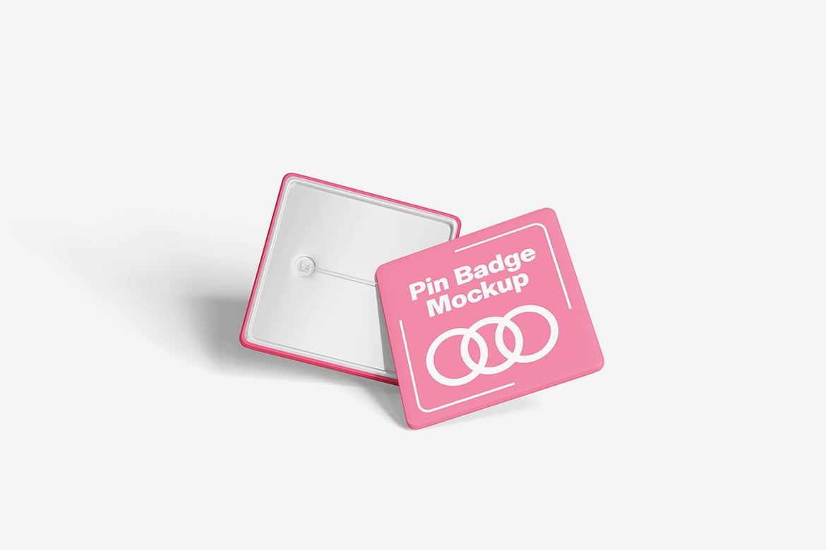 徽章别针空白模板样机 Pin Mockup插图4 徽章别针空白模板样机 Pin Mockup