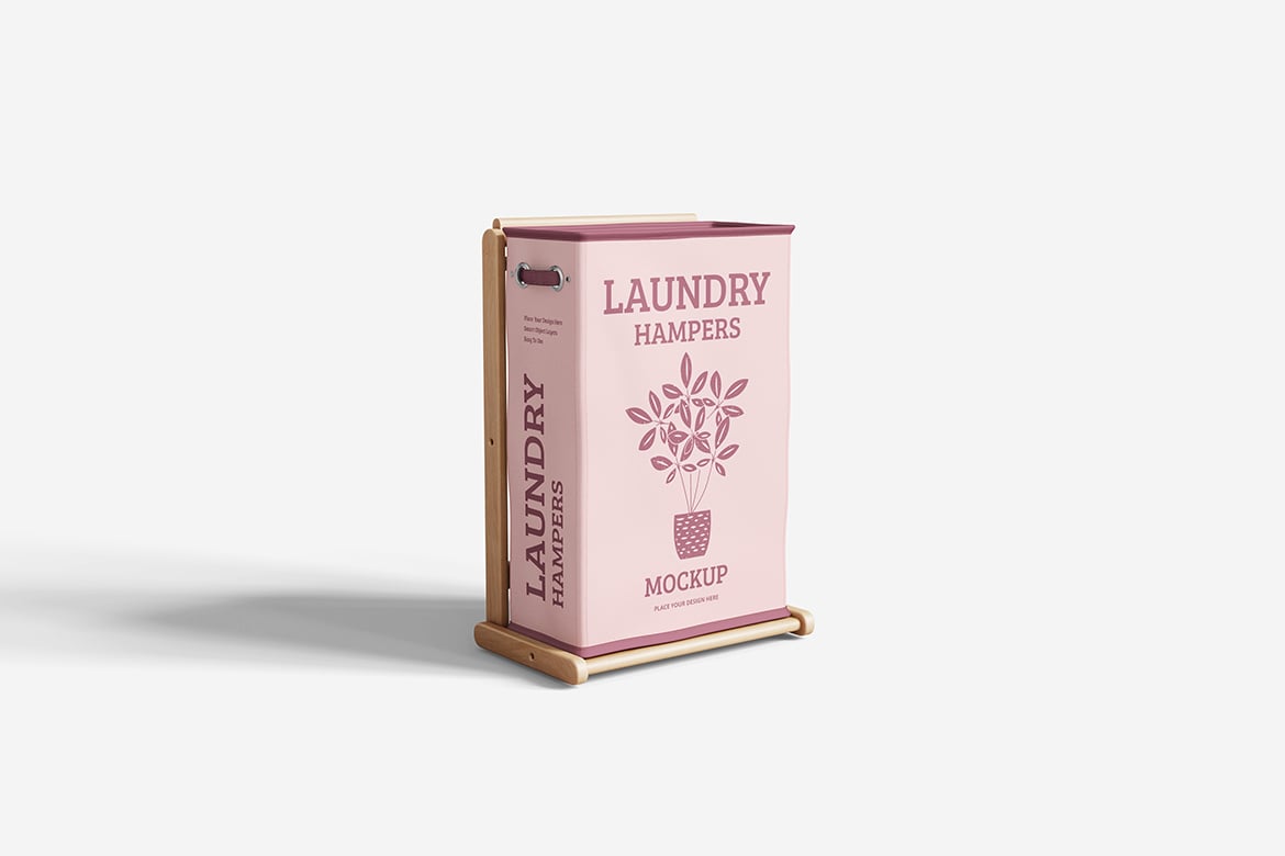 洗衣筐家居用品样机 Laundry Hampers Mockup插图3 洗衣筐家居用品样机 Laundry Hampers Mockup