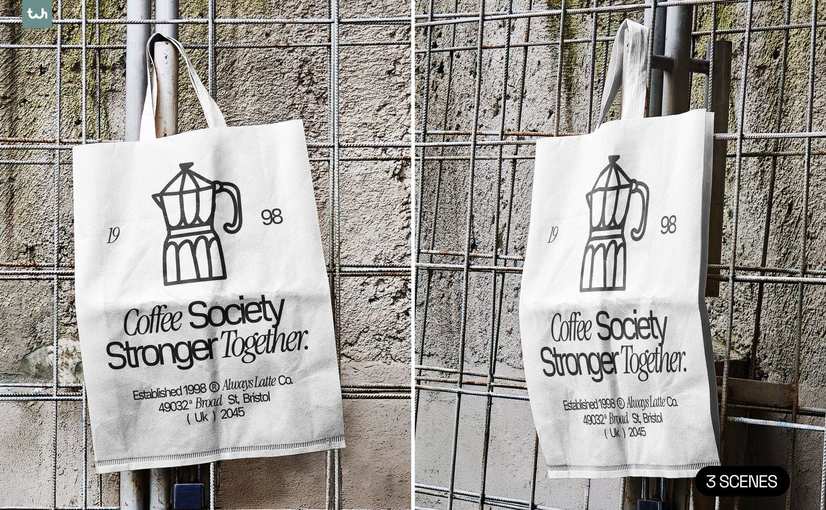 帆布手提袋展示样机 Tote Bag Mockup