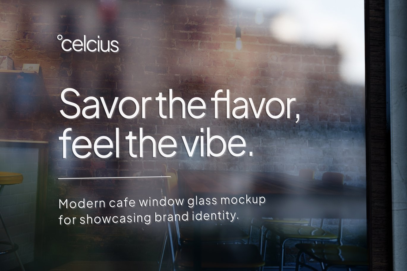 咖啡馆窗户玻璃贴纸样机 Cafe Window Glass Mockup插图2 咖啡馆窗户玻璃贴纸样机 Cafe Window Glass Mockup