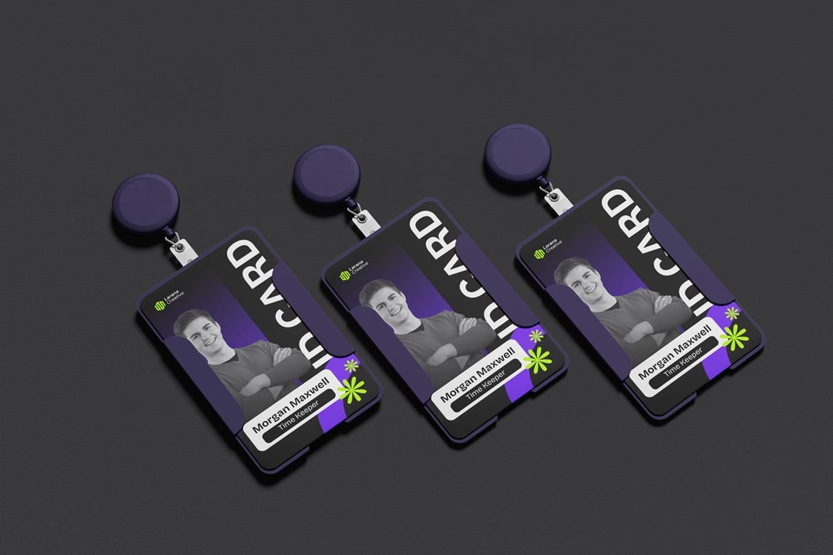 竖版工作证件展示样机 Vertical ID Card Mockup插图2 竖版工作证件展示样机 Vertical ID Card Mockup