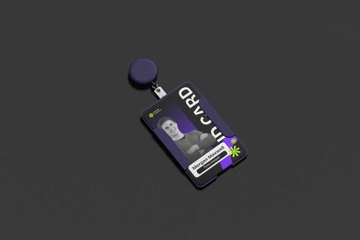 竖版工作证件展示样机 Vertical ID Card Mockup插图4 竖版工作证件展示样机 Vertical ID Card Mockup