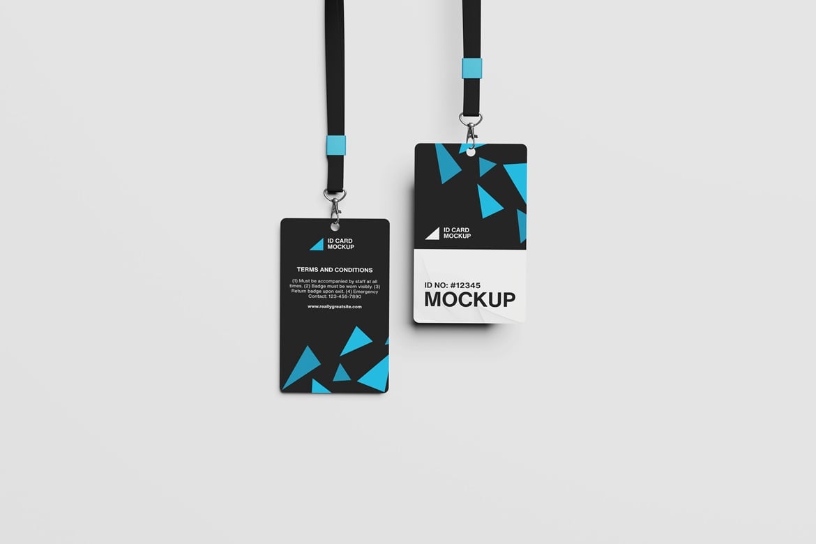 高品质工牌证件样机 High Quality ID Card Badge Mockup插图2 高品质工牌证件样机 High Quality ID Card Badge Mockup