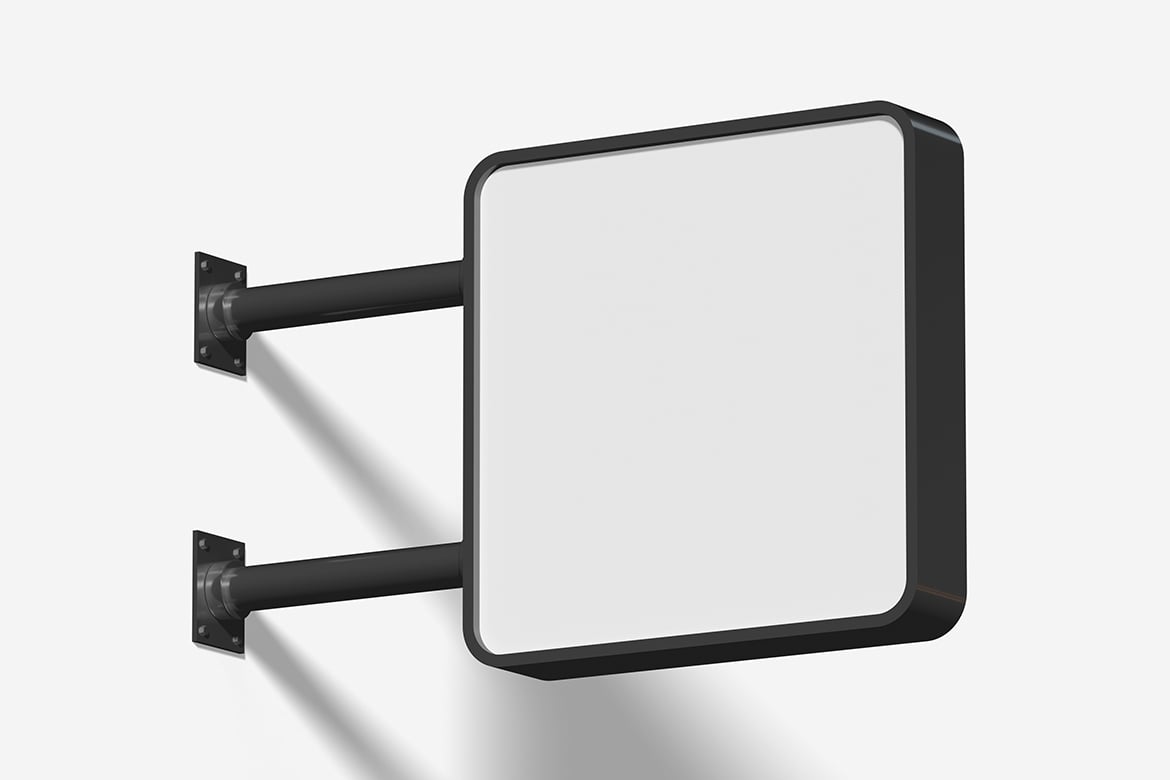 3D立体街道标识牌样机 Street Signboard Mockup插图1 3D立体街道标识牌样机 Street Signboard Mockup