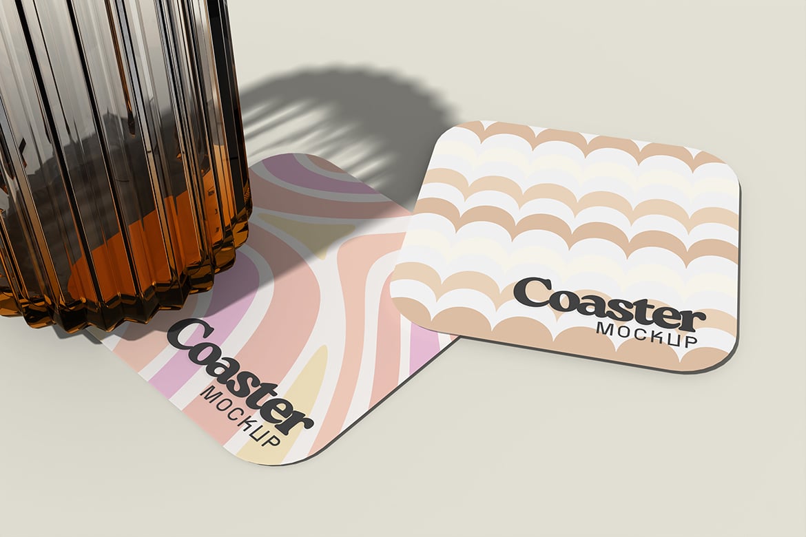 简约杯垫设计样机模版 Coaster Mockup with Clean Background插图4 简约杯垫设计样机模版 Coaster Mockup with Clean Background