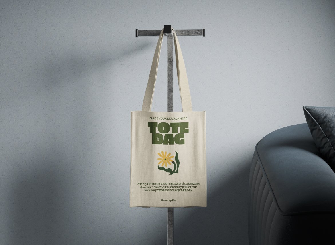 帆布手提袋场景样机 Canvas Bag Mockup插图2 帆布手提袋场景样机 Canvas Bag Mockup