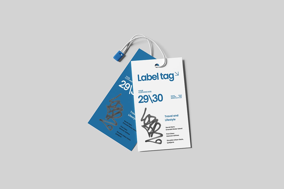 服装标签吊牌样机 Label Tag Mockup插图2 服装标签吊牌样机 Label Tag Mockup