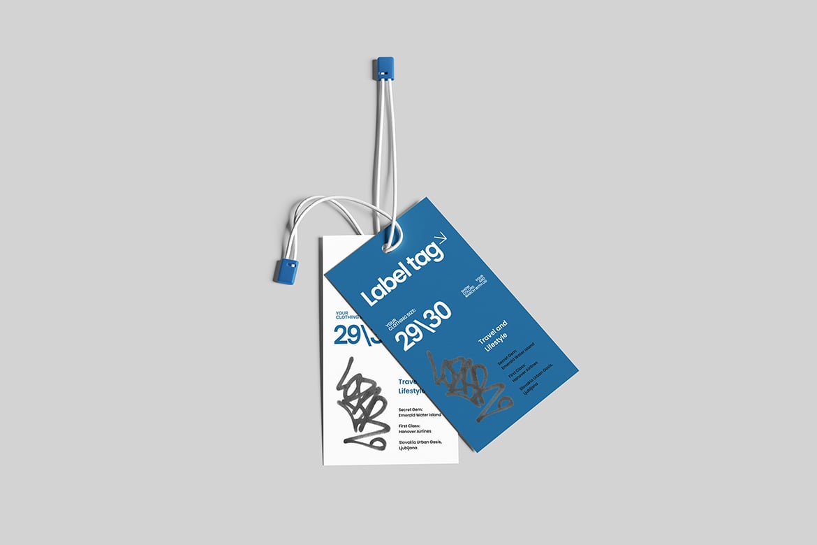 服装标签吊牌样机 Label Tag Mockup插图4 服装标签吊牌样机 Label Tag Mockup
