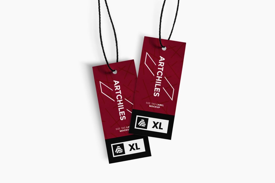 标签贴纸设计样机 Tag Label Mockup插图1 标签贴纸设计样机 Tag Label Mockup