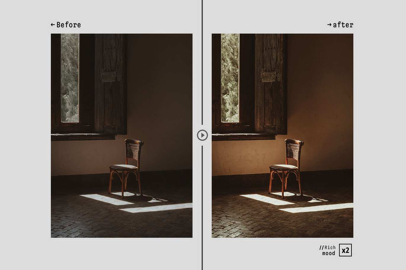 丰富情绪照片调色 Lightroom 预设和 Photoshop 动作 Rich Mood – Actions and Presets插图2 丰富情绪照片调色 Lightroom 预设和 Photoshop 动作 Rich Mood - Actions and Presets