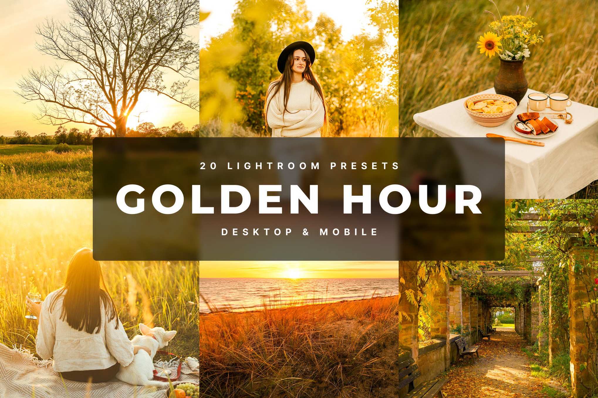 黄金时刻效果调色 Lightroom 预设 Golden Hour Lightroom Presets插图 黄金时刻效果调色 Lightroom 预设 Golden Hour Lightroom Presets