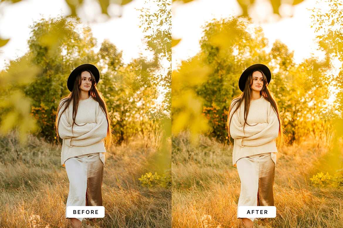 黄金时刻效果调色 Lightroom 预设 Golden Hour Lightroom Presets插图5 黄金时刻效果调色 Lightroom 预设 Golden Hour Lightroom Presets