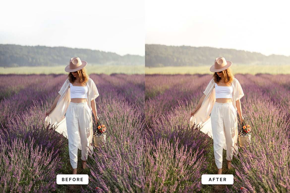 薰衣草色调摄影后期  Lightroom 预设 Lavender Lightroom Presets插图2 薰衣草色调摄影后期  Lightroom 预设 Lavender Lightroom Presets