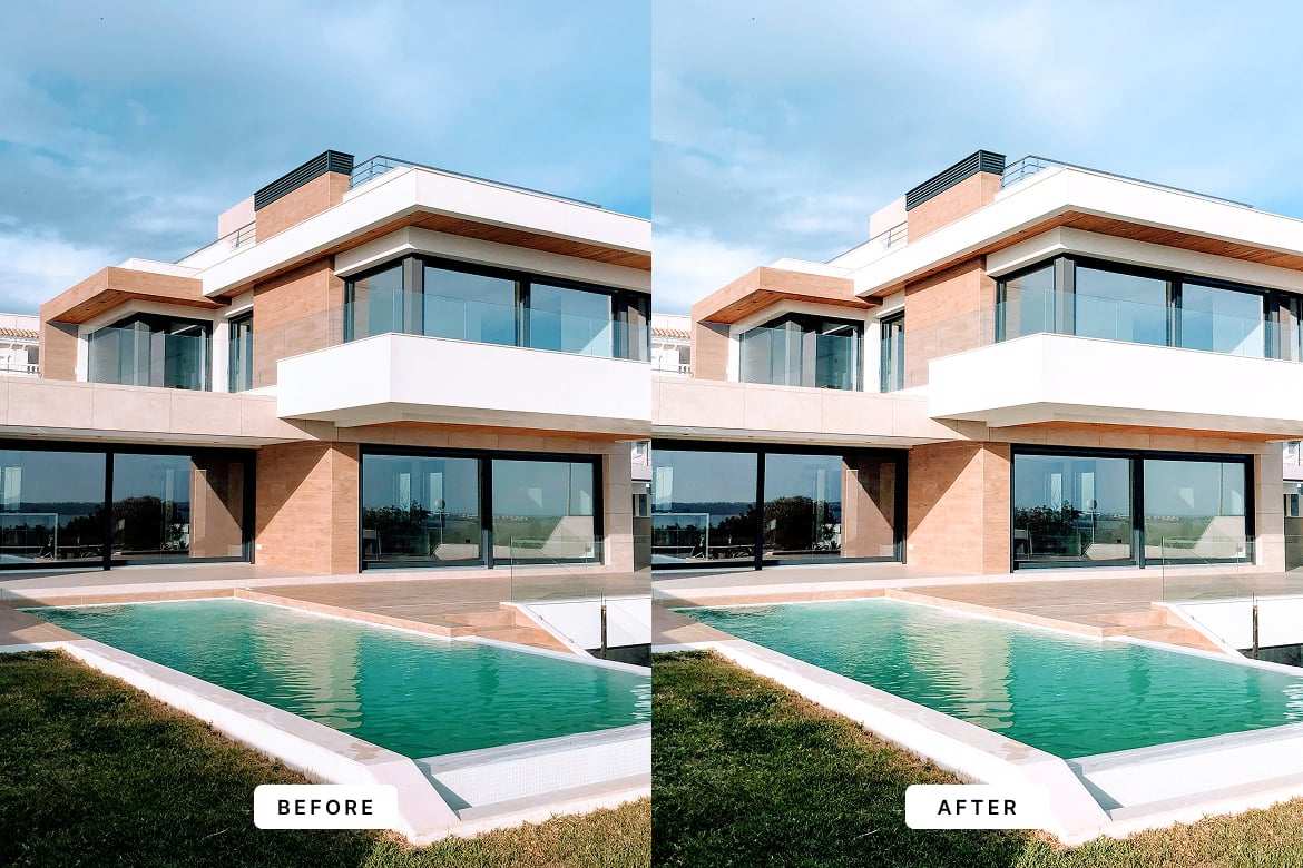 房地产建筑摄影后期 Lightroom 预设 Real Estate Lightroom Presets插图3 房地产建筑摄影后期 Lightroom 预设 Real Estate Lightroom Presets