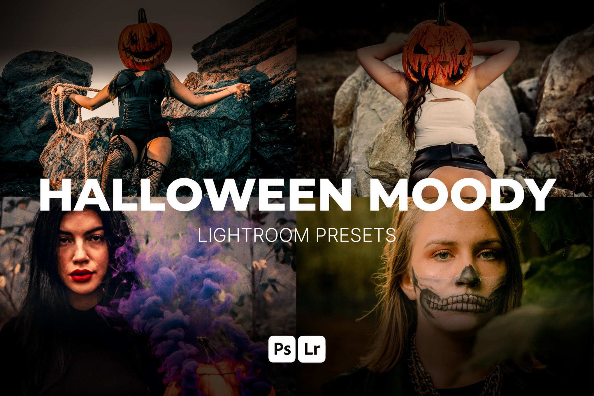 万圣节情绪暗调 Lightroom 预设 Halloween Moody Lightroom Presets插图 万圣节情绪暗调 Lightroom 预设 Halloween Moody Lightroom Presets
