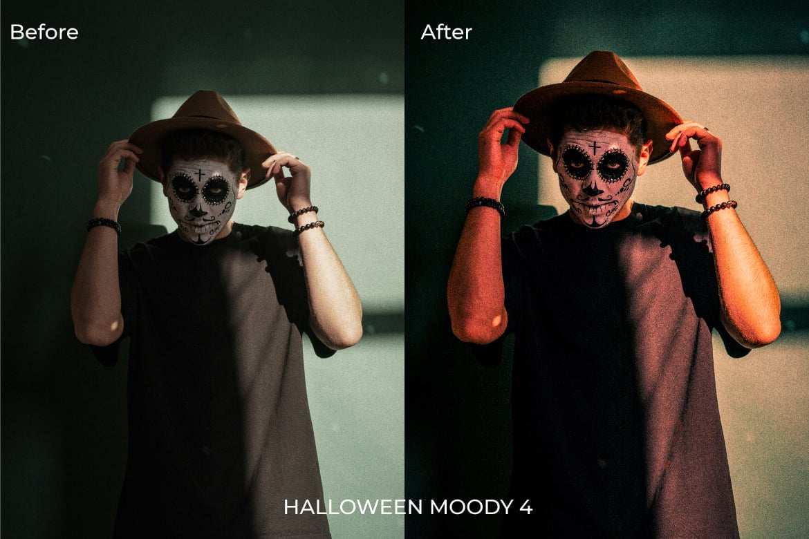 万圣节情绪暗调 Lightroom 预设 Halloween Moody Lightroom Presets插图1 万圣节情绪暗调 Lightroom 预设 Halloween Moody Lightroom Presets