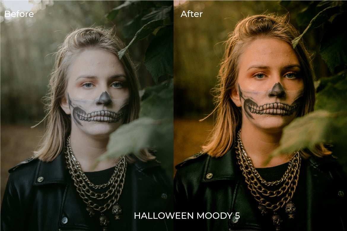 万圣节情绪暗调 Lightroom 预设 Halloween Moody Lightroom Presets插图3 万圣节情绪暗调 Lightroom 预设 Halloween Moody Lightroom Presets